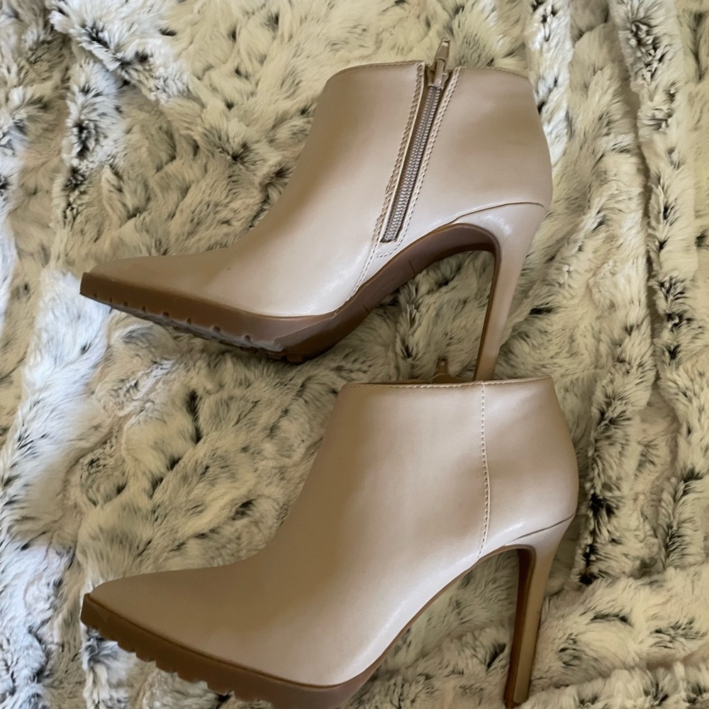 Nude Ankle Booties